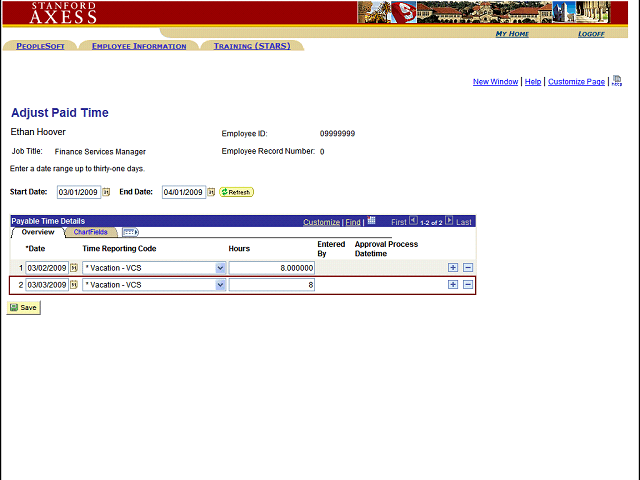 Screen image of this step