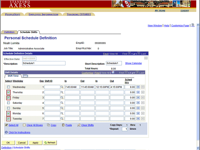 Screen image of this step