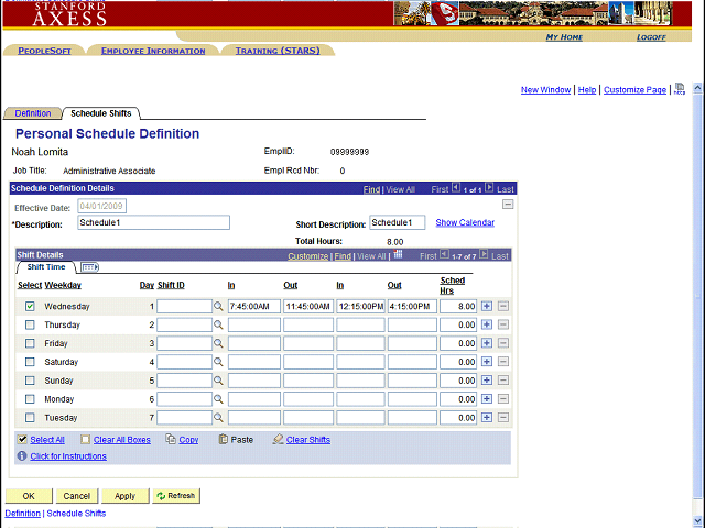Screen image of this step