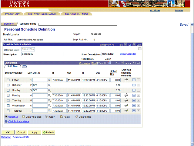 Screen image of this step