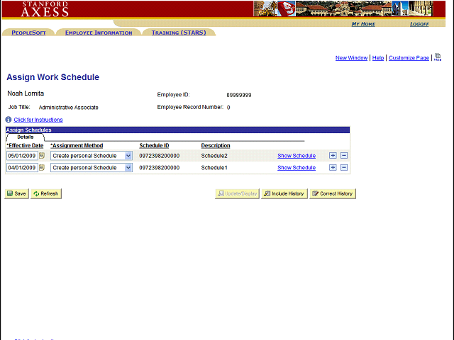 Screen image of this step