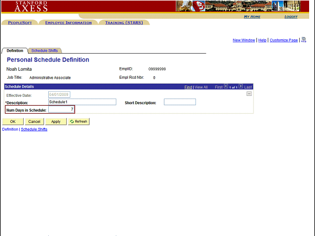 Screen image of this step