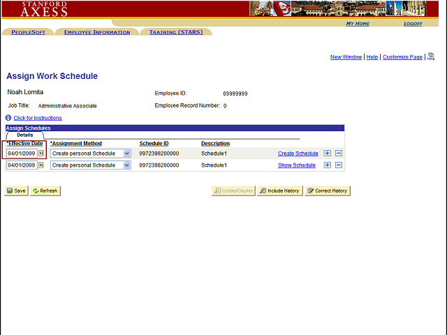 Screen image of this step